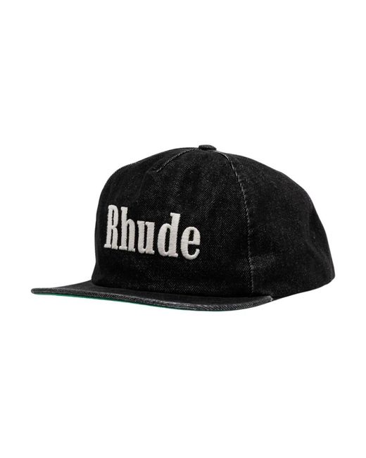 Rhude Black Caps for men