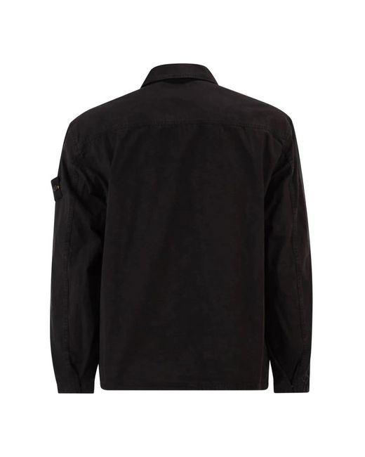 Stone Island Black Light Jackets for men