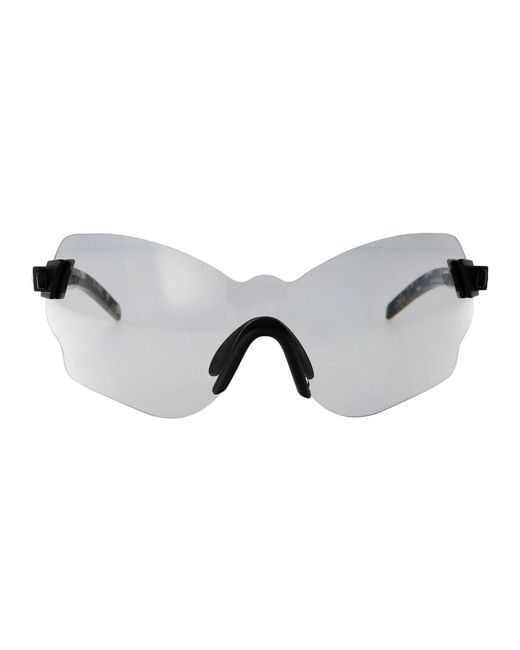 Kuboraum Gray Stylische sonnenbrille mit maske e51 design