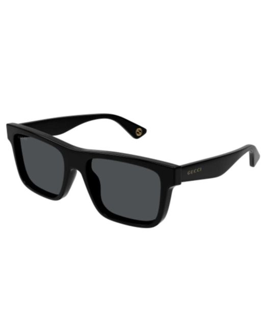 Gucci Black Trendige doppelschichtige sonnenbrille gg1618s