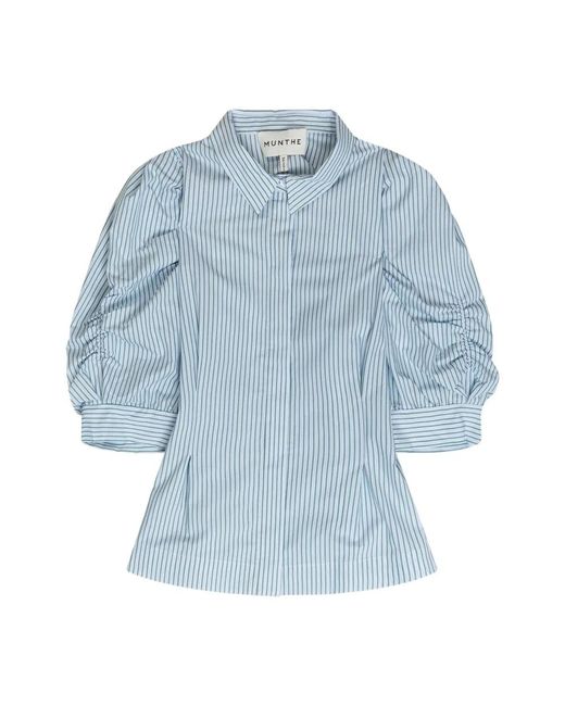 Blouses & shirts > shirts Munthe en coloris Blue