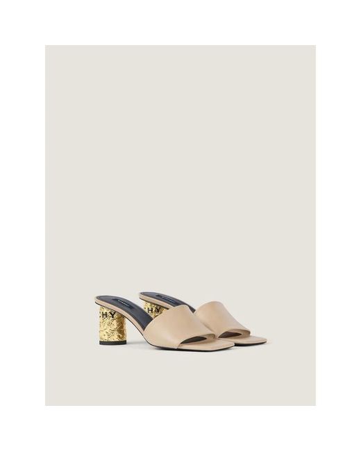 Givenchy Metallic Heeled Mules