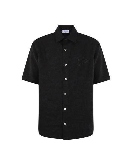 Off-White c/o Virgil Abloh Black Short Sleeve Shirts for men