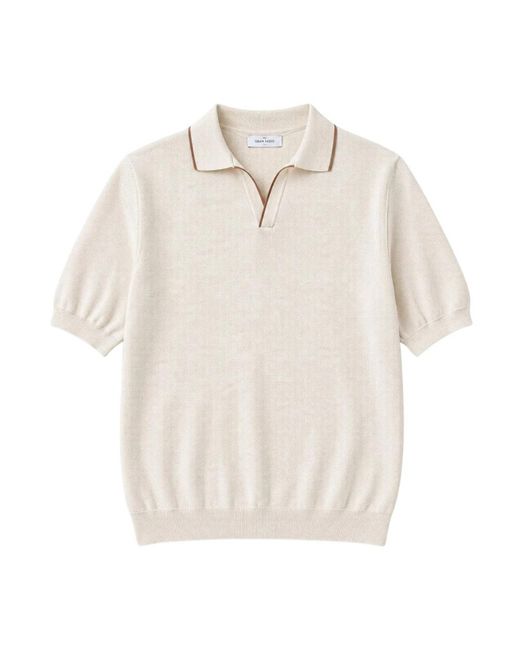 Gran Sasso White Polo Shirts for men