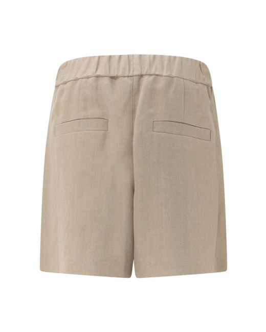 Brunello Cucinelli Natural Short Shorts