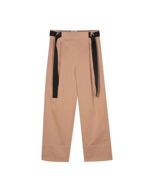 Plan C Natural Straight Trousers