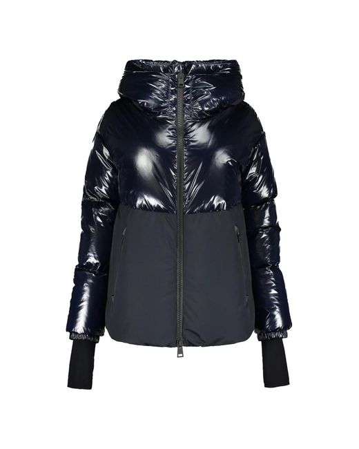 Herno Jassen ,Blauw ,Polyester Donsjas Met Capuchon in het Blue