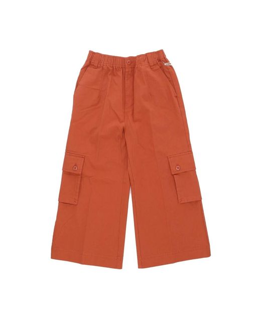 Obey Orange Wide Trousers for men
