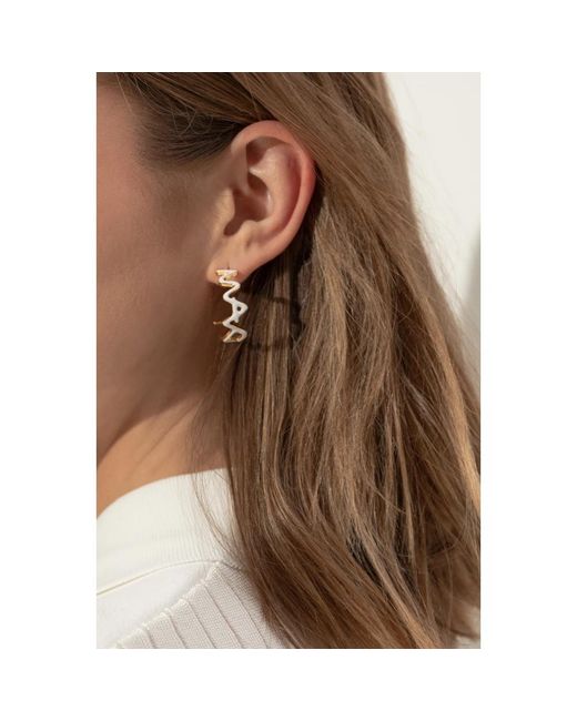 Earrings Marni de color Metallic