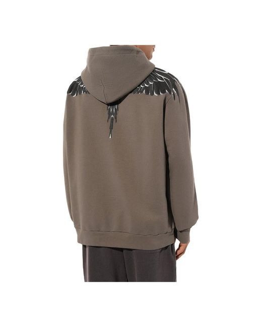 Marcelo Burlon Icon wings hoodie in Gray für Herren