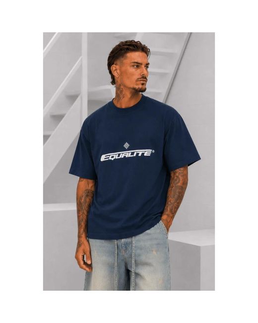 T-Shirts Equalite de color Blue