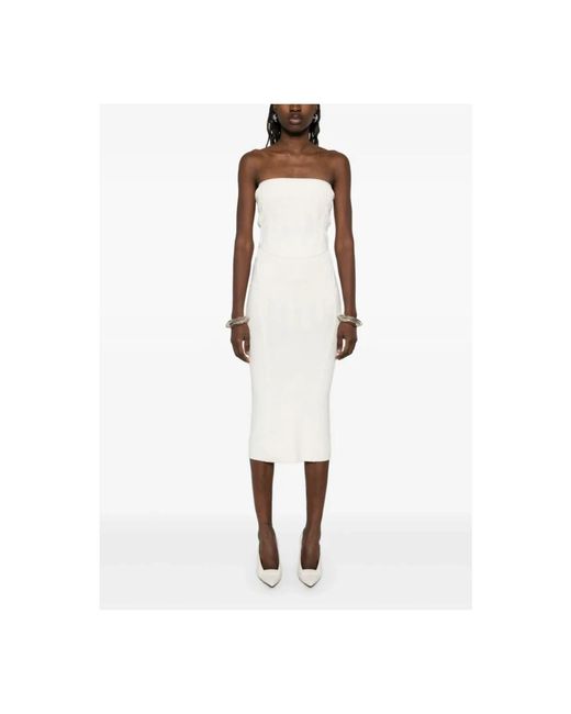 Mugler White Midi Skirts