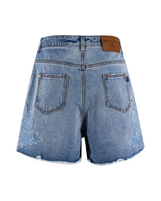 Denim Shorts di Ermanno Scervino in Blue