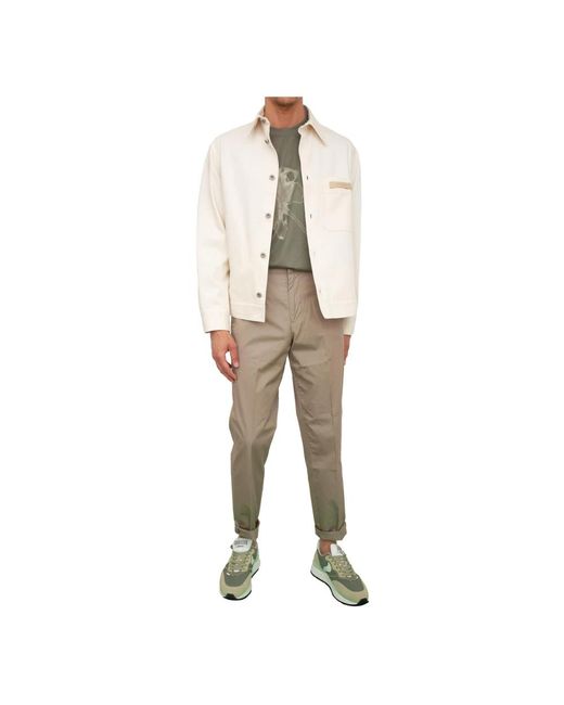 Emporio Armani Natural Slim-Fit Trousers for men