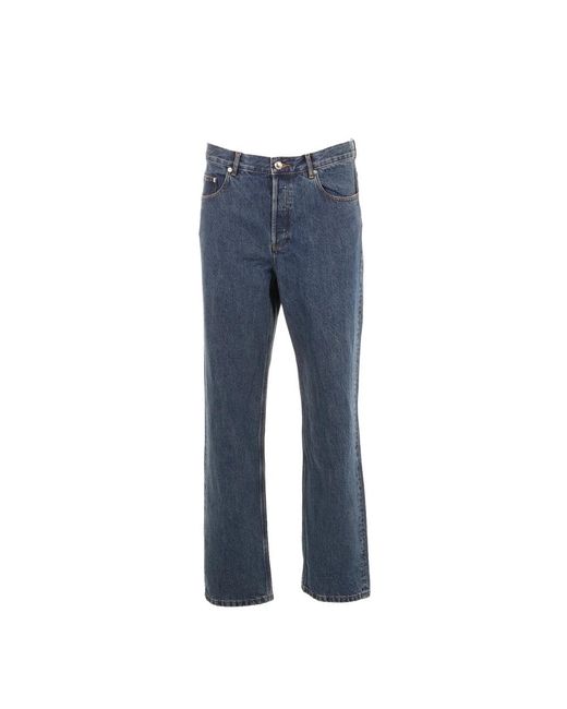 A.P.C. Blue Straight Jeans for men