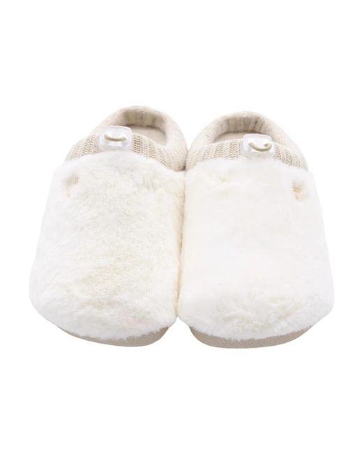 Scapa White Slippers