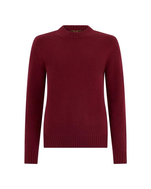 Moorer Red Round-Neck Knitwear
