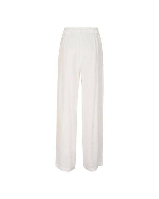 P.A.R.O.S.H. White Wide Trousers