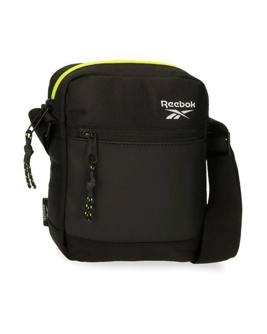 Reebok Tassen ,Zwart ,Polyester Zwarte Schoudertas Voor Mannen in het Black voor heren