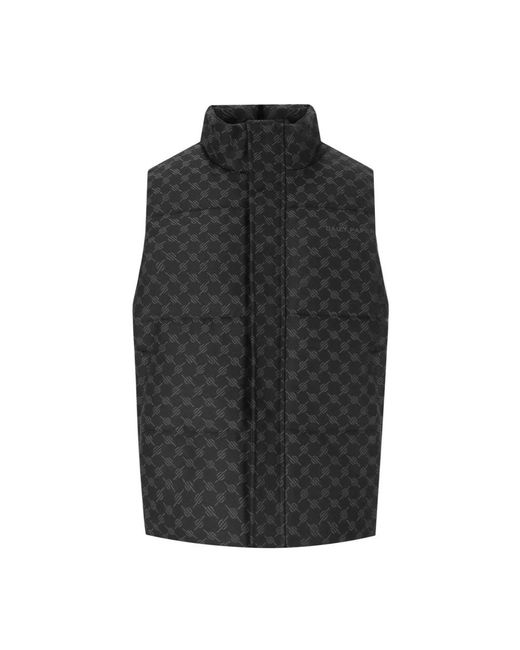Daily Paper Jassen ,Zwart ,Katoen Zwart Monogram Jacquard Vest in het Black voor heren