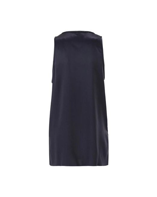 Brunello Cucinelli Blue Sleeveless Tops