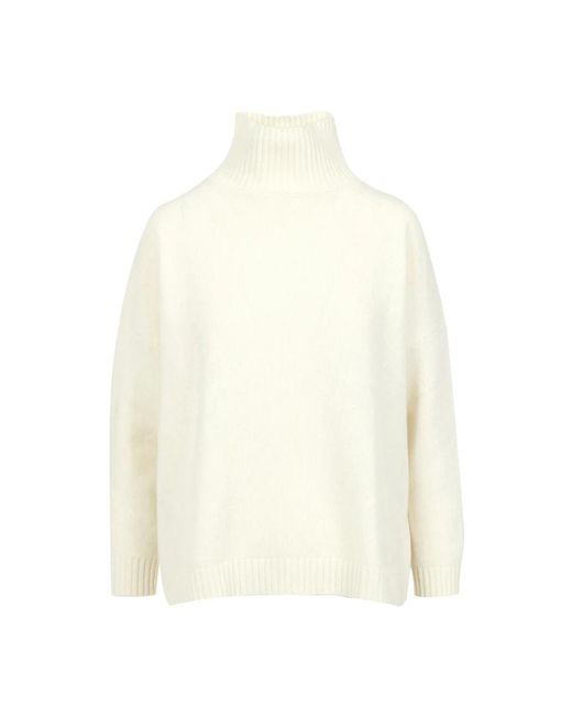 Weekend by Maxmara Geribbelde Coltrui in het White
