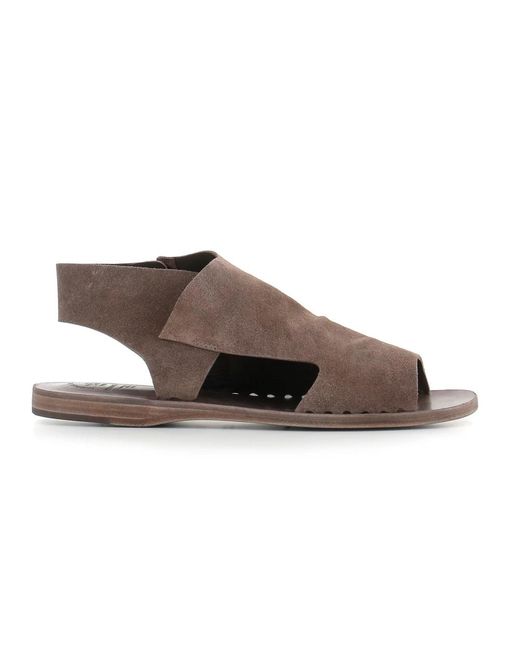Officine Creative Brown Flat Sandals