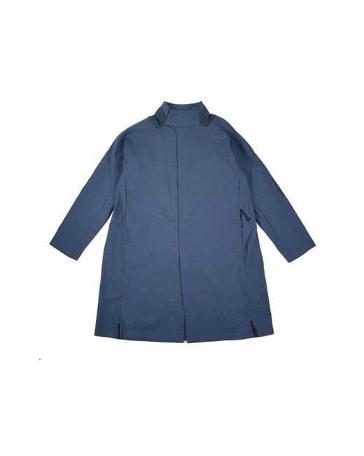 J.L-A.L Jassen ,Blauw ,Blauwe Split Trench Jas in het Blue voor heren
