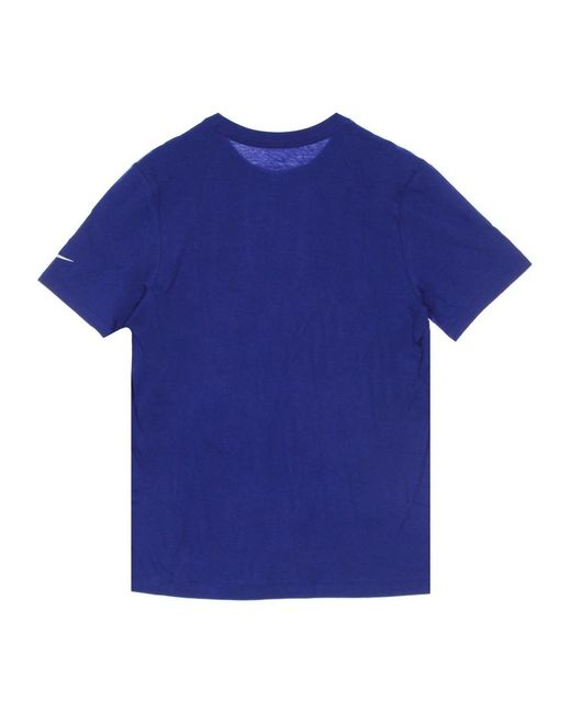 Nike Fitness ,Blauw ,Polyester Nfl Logo Essential Tee New York Giants in het Blue voor heren