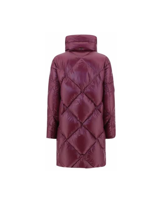 Herno Lichtgewicht Diamond Quilted Jack in het Purple