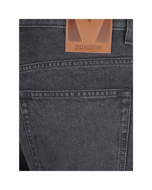 Valentino Garavani Gray Straight Jeans for men