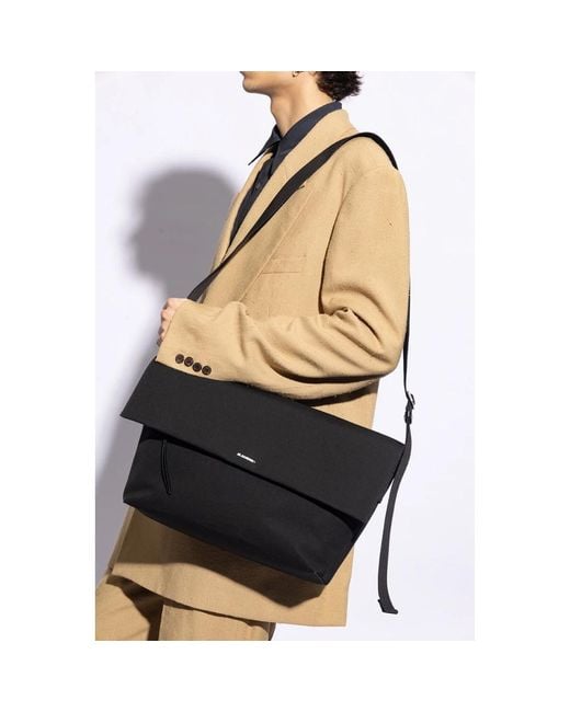 ショルダーバッグ JIL SANDER Men Shoulder Bags J26WG0057 P7186 001 Black Jil Sander Cross Body Bags in Black for Men | Lyst