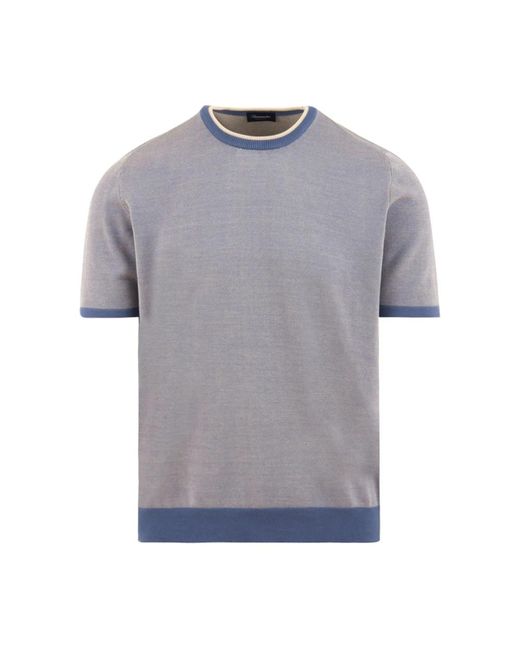 Drumohr T-Shirts in het Gray voor heren