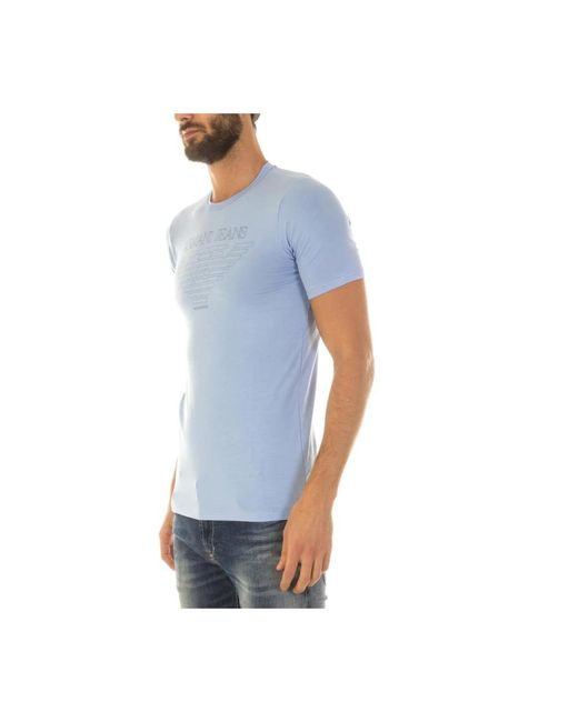 Armani Jeans Blue T-Shirts for men