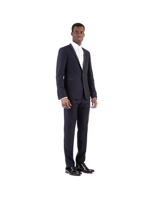 Tagliatore Blue Single Breasted Suits for men