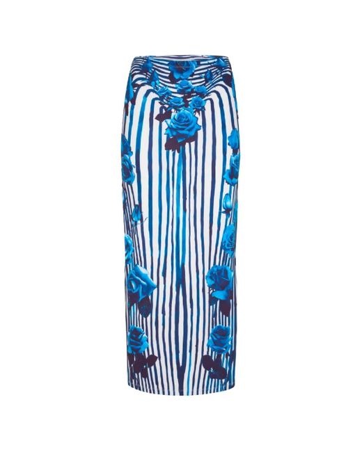 Jean Paul Gaultier Blue Midi Skirts