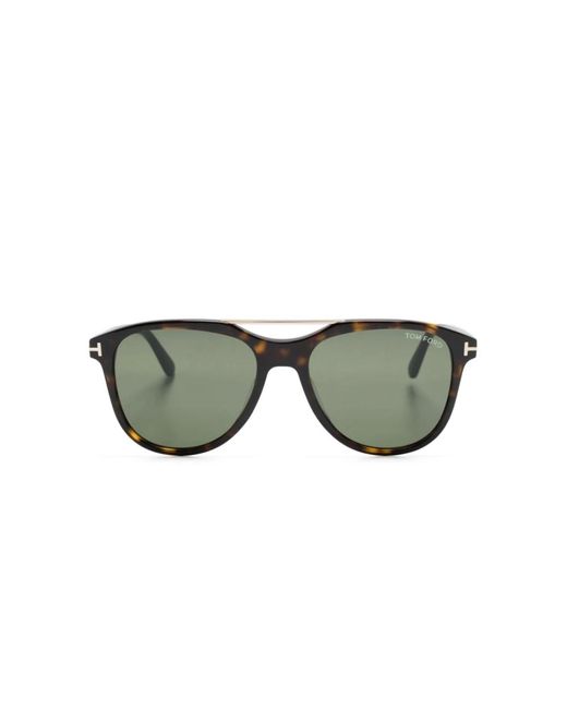Tom Ford Klassische sonnenbrille,stilvolle sonnenbrille für den täglichen gebrauch in Metallic für Herren
