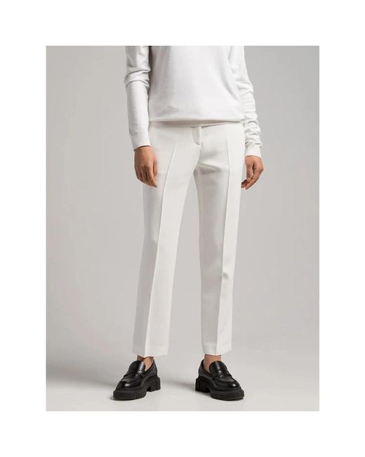 Ermanno Scervino White Slim-Fit Trousers
