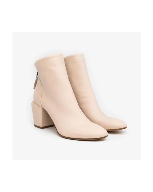 Elena Iachi Natural Heeled Boots