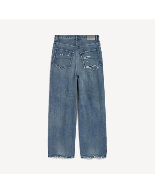 Balenciaga Blue Wide Jeans