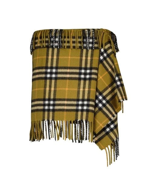 Burberry Green Short Skirts