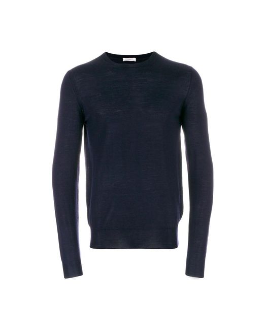 Paolo Pecora Blue Round-Neck Knitwear for men