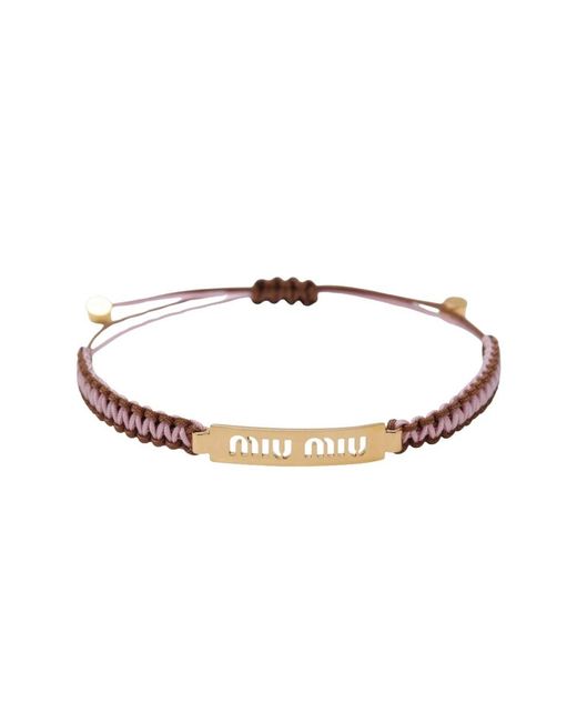 Miu Miu Brown Bracelets