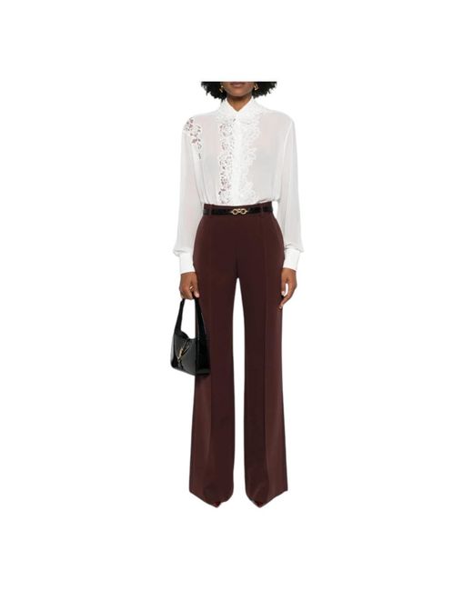 Ermanno Scervino Purple Wide Trousers