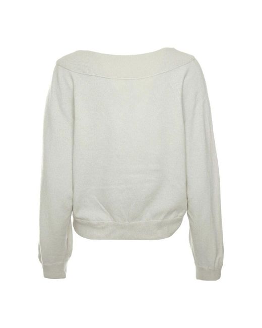 Round-Neck Knitwear di Drykorn in Gray