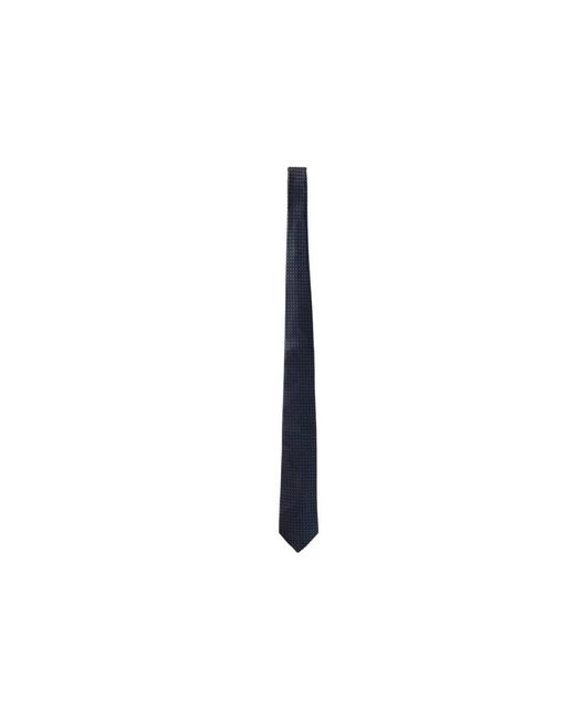 Michael Kors Cravatta Solid Tonal Dot in Black für Herren