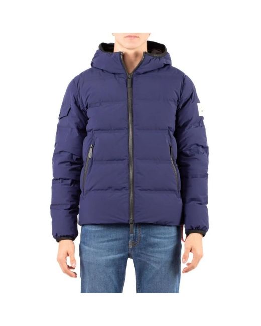 AFTER LABEL Blue Down Jackets for men