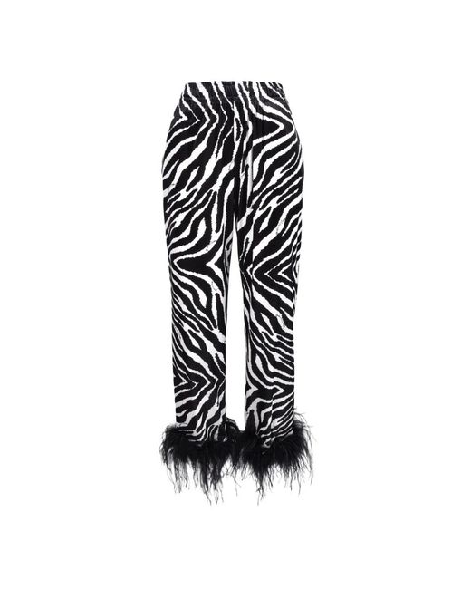 Trousers > slim-fit trousers Giulia N Couture en coloris Black