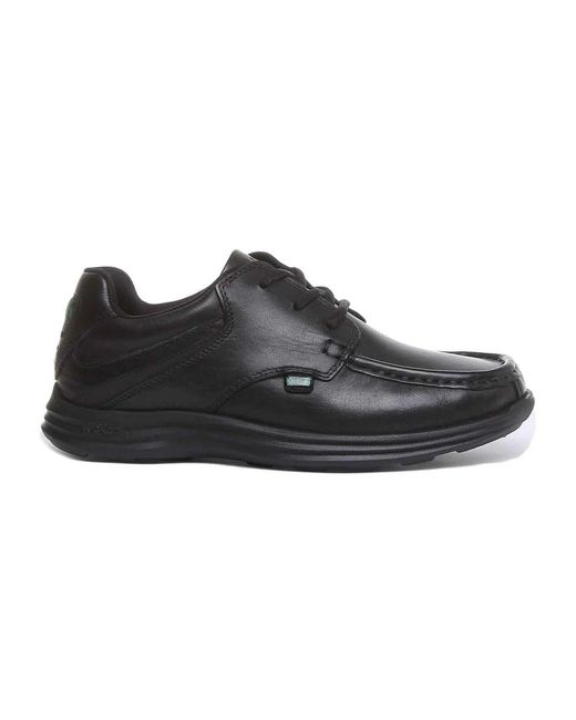 Kickers Black Laced Shoes