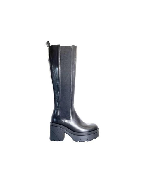 Guglielmo Rotta Blue Heeled Boots